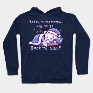 Purffect Day to Go Back to Sleep Hoodie